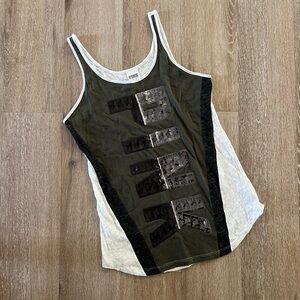 Pink Victoria’s Secret Sequin Tank Top Size XS